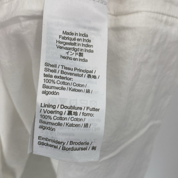 J. Crew Eyelet Button Front Top NWT Size XXL - Picture 8 of 10